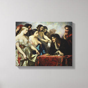 Die Liebe von Gold, 1844 Leinwanddruck