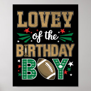 Die Liebe zum Geburtstag des Boy Football Matching Poster