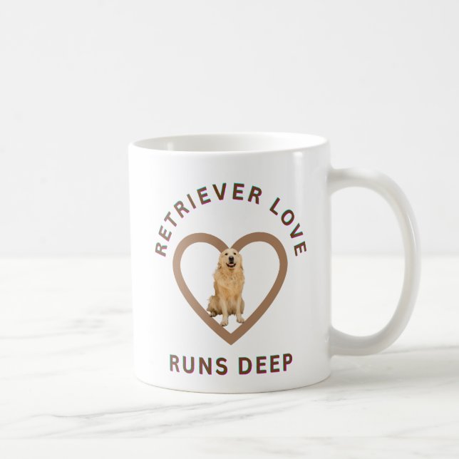 Die Liebe zum Retriever ist tief Kaffeetasse (Rechts)