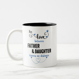 Die Liebe zwischen Vater und Tochter Zweifarbige Tasse