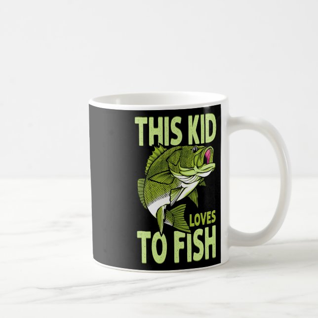 Die Lieben, die das Kind beim Fischfang hat Kaffeetasse (Rechts)