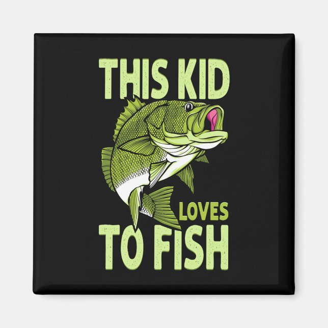 Die Lieben, die das Kind beim Fischfang hat Magnet (Vorne)