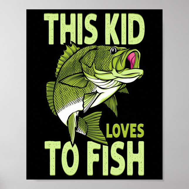 Die Lieben, die das Kind beim Fischfang hat Poster (Vorne)