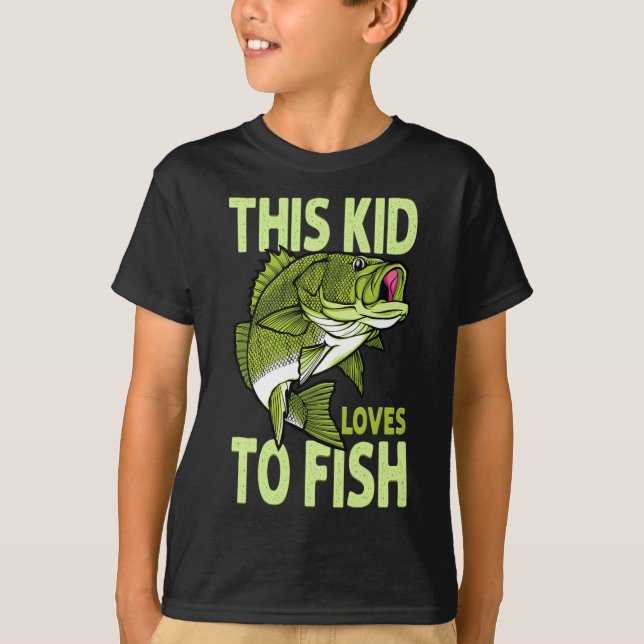 Die Lieben, die das Kind beim Fischfang hat T-Shirt (Vorderseite)
