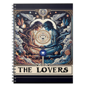 DIE LIEBENDE Tarot Himmelsmann und Seelenverwandte Notizblock