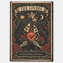 Die Liebenden Tarot Gothic Valentinsmagnet 