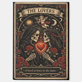 Die Liebenden Tarot Gothic Valentinsmagnet  Magnet