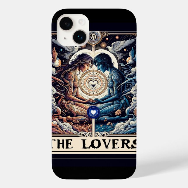 DIE LIEBER Tarot Celestial Man & Woman Seeleute Case-Mate iPhone Hülle (Rückseite)
