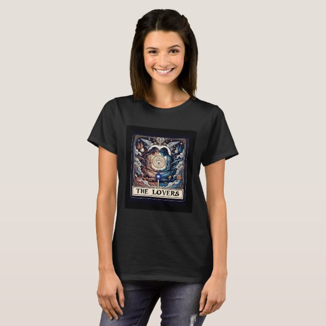 DIE LIEBER Tarot Celestial Man & Woman Seeleute T-Shirt (Vorne ganz)