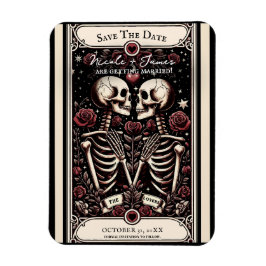 DIE LIEBER Tarot Skeletton-Liebe Save the Date Magnet