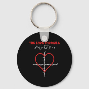 Die Liebesformel Mathe T-Shirt für Valentinstag Fu Schlüsselanhänger