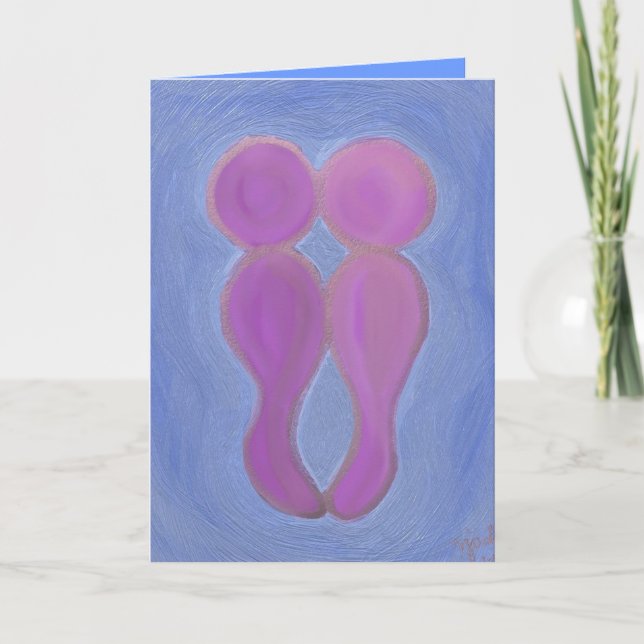 Die Liebhaber Feiertagskarte (Vorderseite)