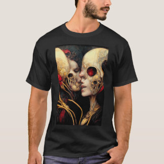 die Liebhaber, Skulpturen küssen T-Shirt