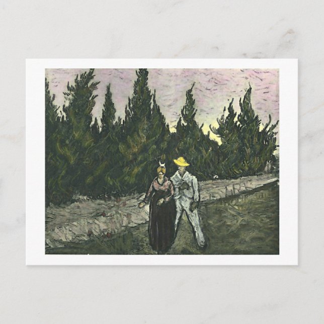 Die Liebhaber Van Gogh Fine Art Postkarte (Vorderseite)