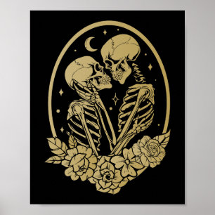 Die Liebhaber Vintage Tarotkarte Magie Okkult Über Poster