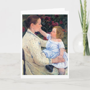 Die Liebkosung des Kindes, Mary Cassatt Karte