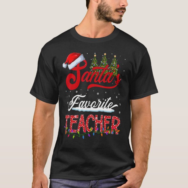 Die Lieblings-Lehrerfamilie des Weihnachtsmannes p T-Shirt (Vorderseite)