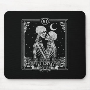 Die Lieblings-Tarot-Karte Skeleton Valentines Hall Mousepad