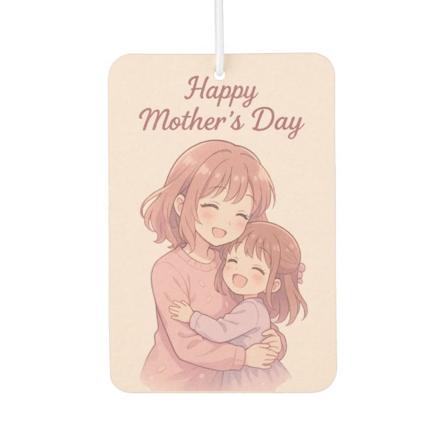 Die Lieblingsfarbenkarte der Mama Autolufterfrischer (Vorderseite)