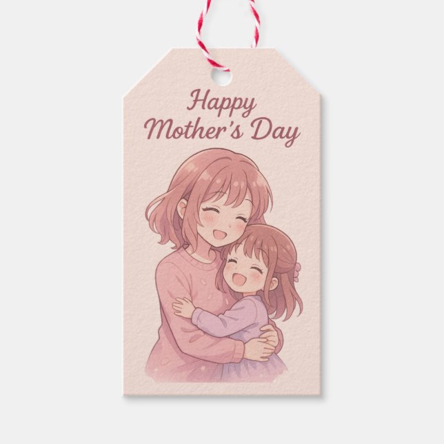 Die Lieblingsfarbenkarte der Mama Geschenkanhänger (Vorderseite)