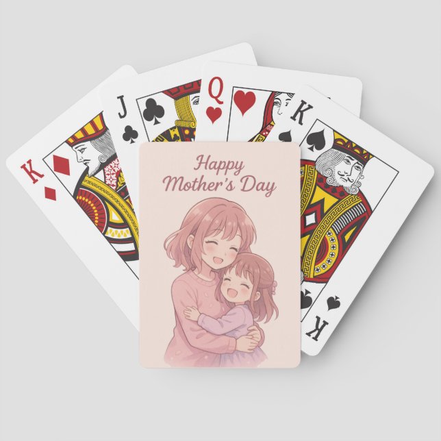 Die Lieblingsfarbenkarte der Mama Spielkarten (Rückseite)