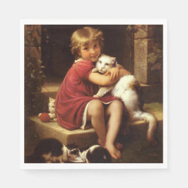 Die Lieblingskatze des jungen Mädchens (Perrault) Serviette