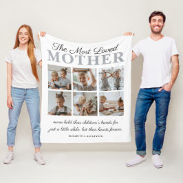 Die liebste Mutter Foto Fleece Blanket