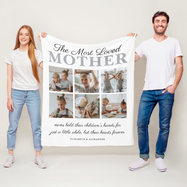 Die liebste Mutter Foto Fleece Blanket (Beispiel)