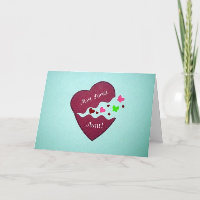 Die Liebste Tante! Feiertagskarte (Vorderseite)