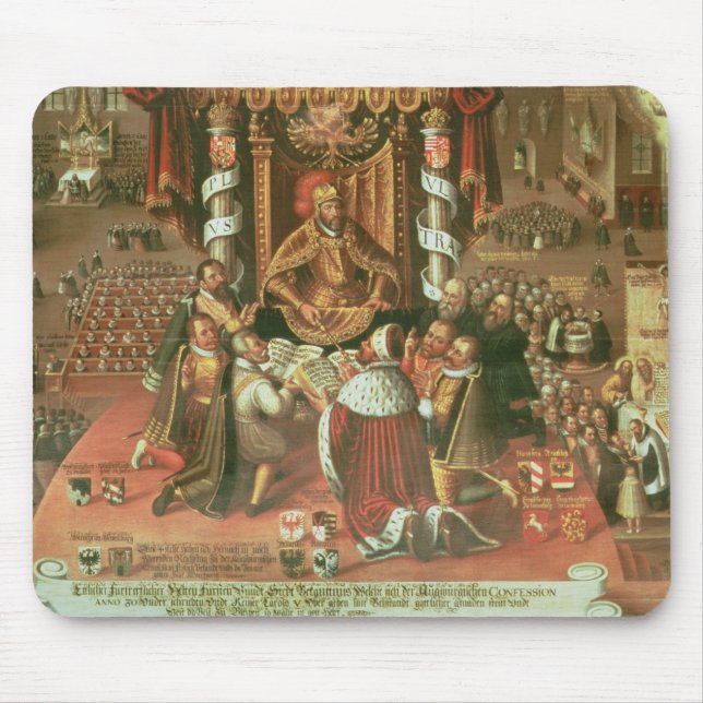 Die Lieferung des Augsburg-Geständnisses Mousepad (Vorne)