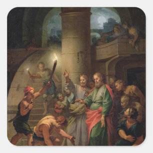 Die Lieferung von St. Paul und St. Barnabas Quadratischer Aufkleber