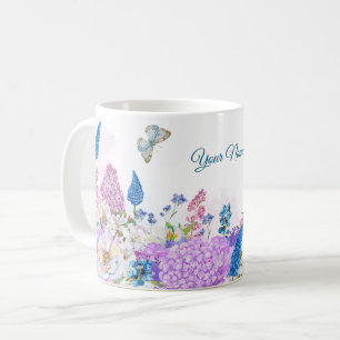 Die lila Blütenblüte im Sommer Kaffeetasse