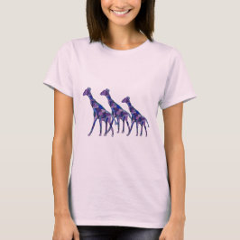 Die lila Giraffe T-Shirt