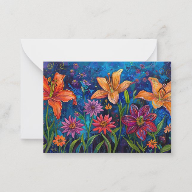 Die Lilien des Felds Mitteilungskarte (Vorderseite)