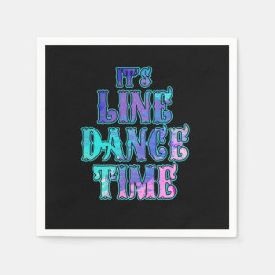 Die Line Dance Time Line tanzt Rodeo sticht Gesche Serviette