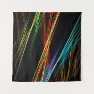 Die Linien strahlen Hintergrundlicht Wandteppich