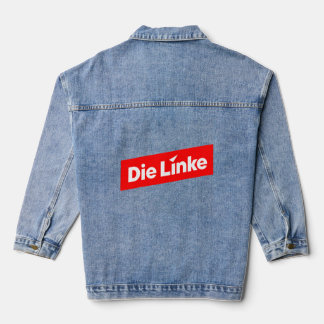 Die linke jeansjacke