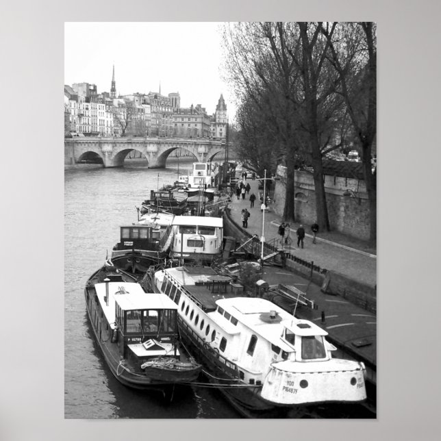 Die Links Bank, Paris Poster (Vorne)