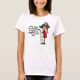 Die Liste der schüchternen Jungen des Weihnachtsma T-Shirt