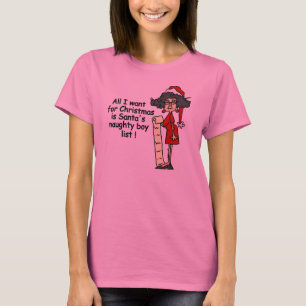 Die Liste der schüchternen Jungen des Weihnachtsma T-Shirt