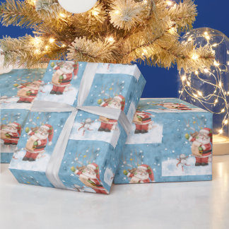 Die Liste des Weihnachtsmanns Geschenkpapier