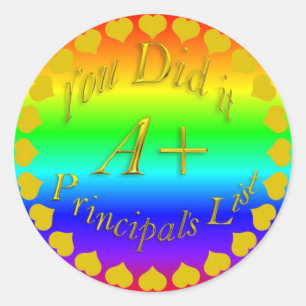 Die Listen-Aufkleber der Direktion Runder Aufkleber