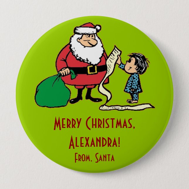 Die Listen-Weihnachtsgeschenk-Umbau-Knopf Button (Vorderseite)