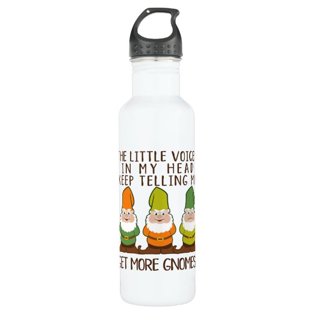 Die Littles Stimmen erhalten mehr Gnomes Edelstahlflasche (Vorderseite)