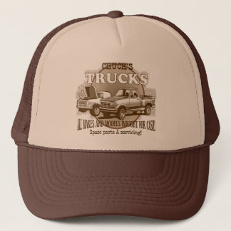 Die LKWs" Brown "der Klemme und Truckerkappe