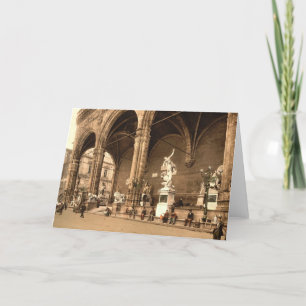 Die Lodge der Lancers. Florenz Italien. Feiertagskarte