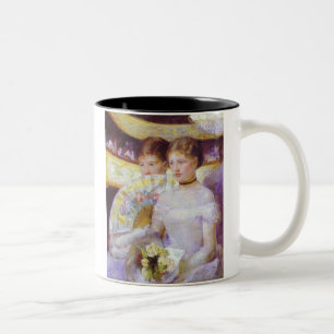 Die Loge, Mary Cassatt Zweifarbige Tasse