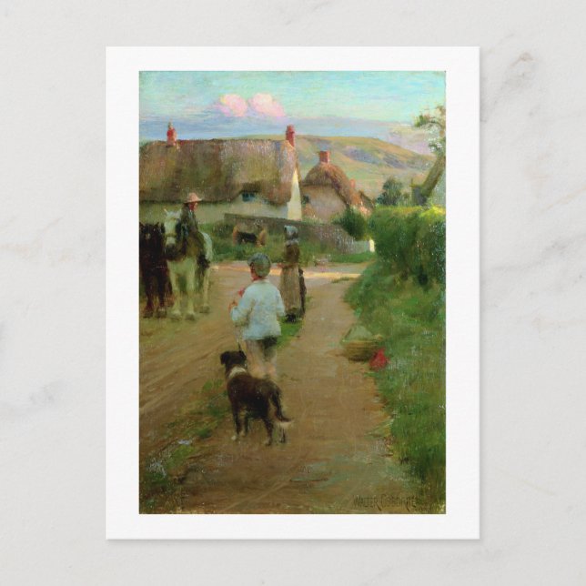 Die Loiter, 1888 (Öl auf Leinwand) Postkarte (Vorderseite)