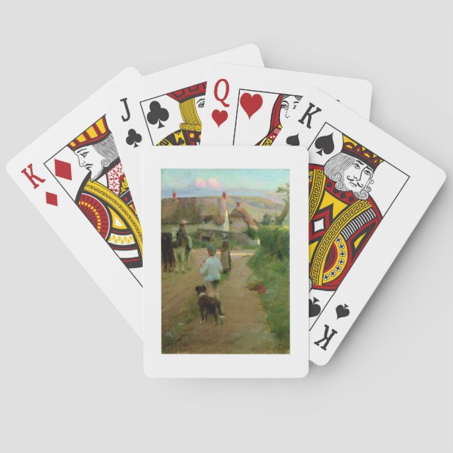 Die Loiter, 1888 (Öl auf Leinwand) Spielkarten (Rückseite)
