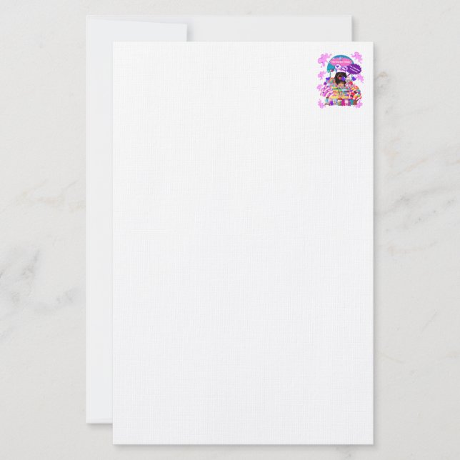 Die Lollipop & Candy Shop Stationery Briefpapier (Vorderseite)